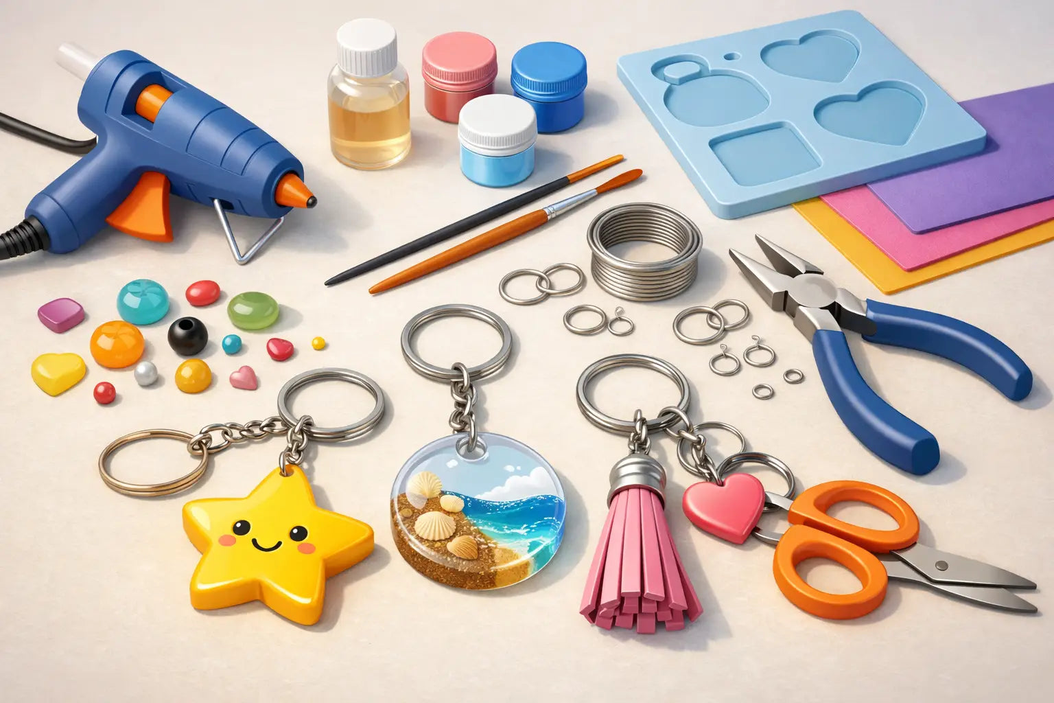 How Do You Make Homemade Keychains?