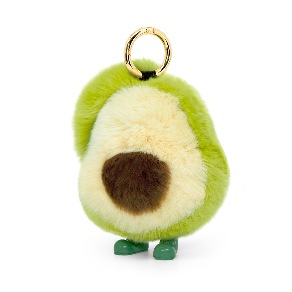 Avocado Plush Keychain with Designed Tin