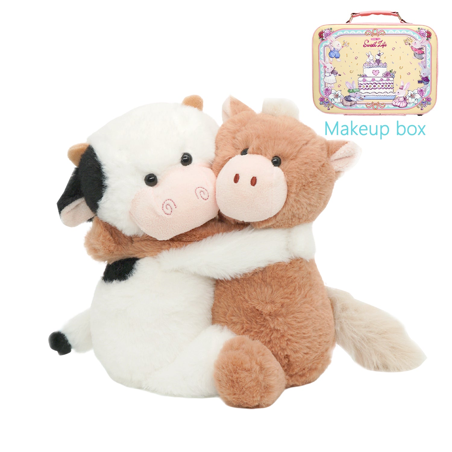 BunnyLulu™ Best Friends Hug Plush – 9 Inch Soft Scented Toy with Detachable Arms