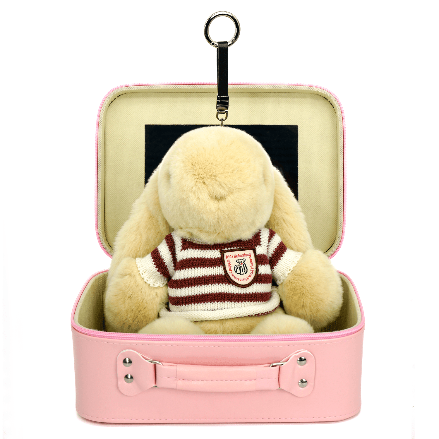 BunnyLulu XL Bunny Plush Toy Gift with Designed Makeup box, 13 inches - BunnyLulu