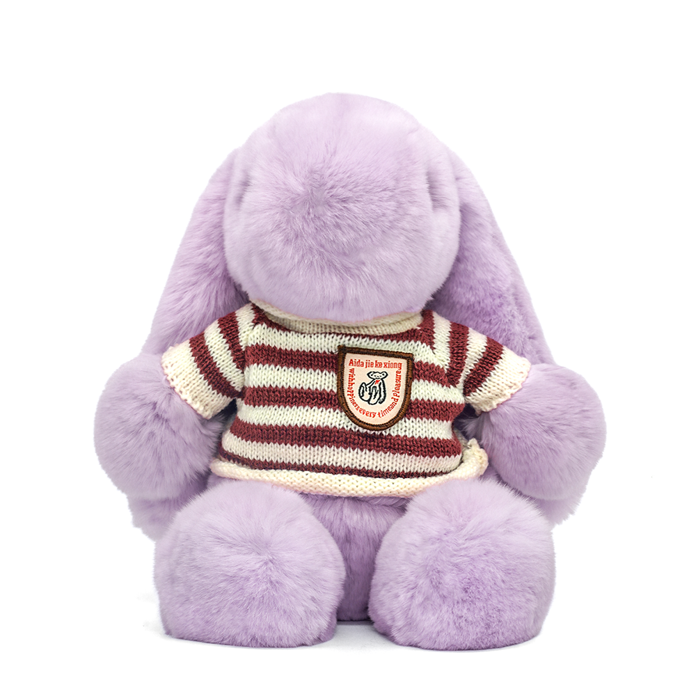 BunnyLulu™ XL Bunny Plush Toy Gift with Designed Makeup box, 13 inches - BunnyLulu