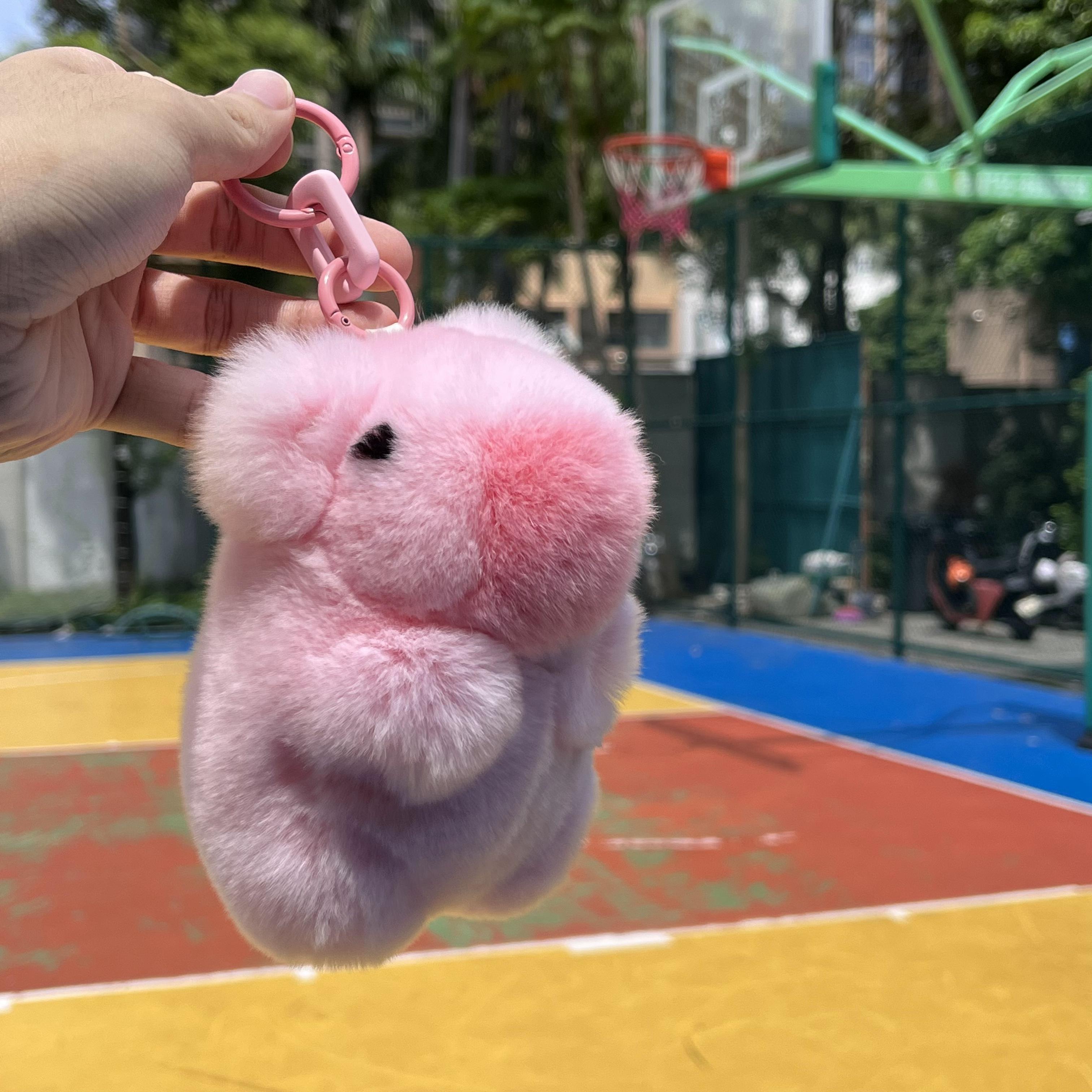 【BunnyLulu】Handmade Capybara PomPom Keychain with Designed Tin - BunnyLulu
