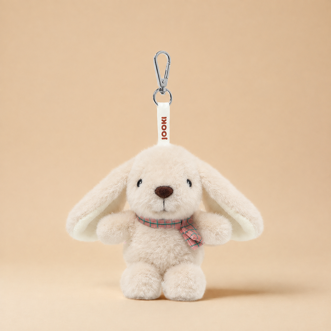 BunnyLulu Original 100% Vegan Forest Series Plush Keychain with a Metal Tin, Fox/Sheep/Bunny/Piggie/Monkey