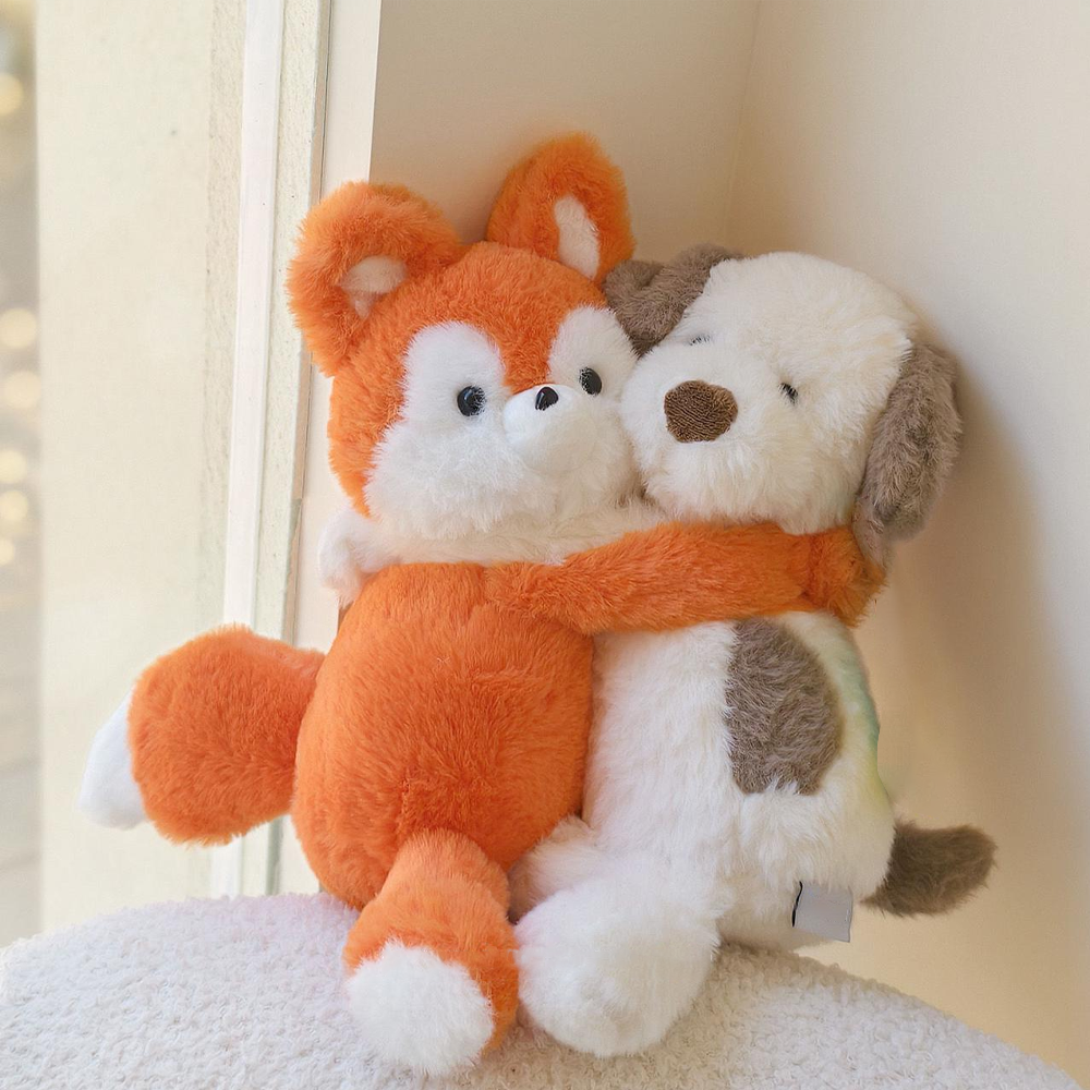 BunnyLulu™ Best Friends Hug Plush – 9 Inch Soft Scented Toy with Detachable Arms