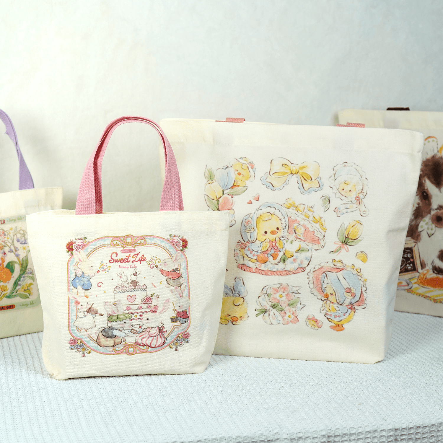 Bunnylulu Large Canvas Tote Bag - BunnyLulu