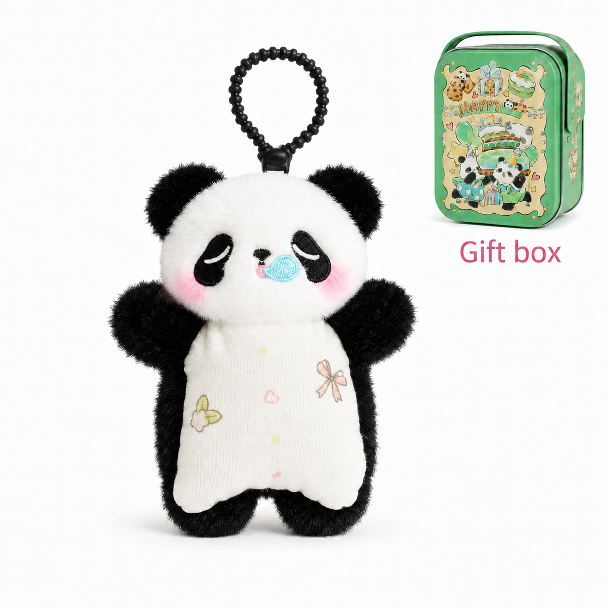 Bunnylulu Original  Pocket Bean Plush Charm, Soft Squishy With Metal Tin