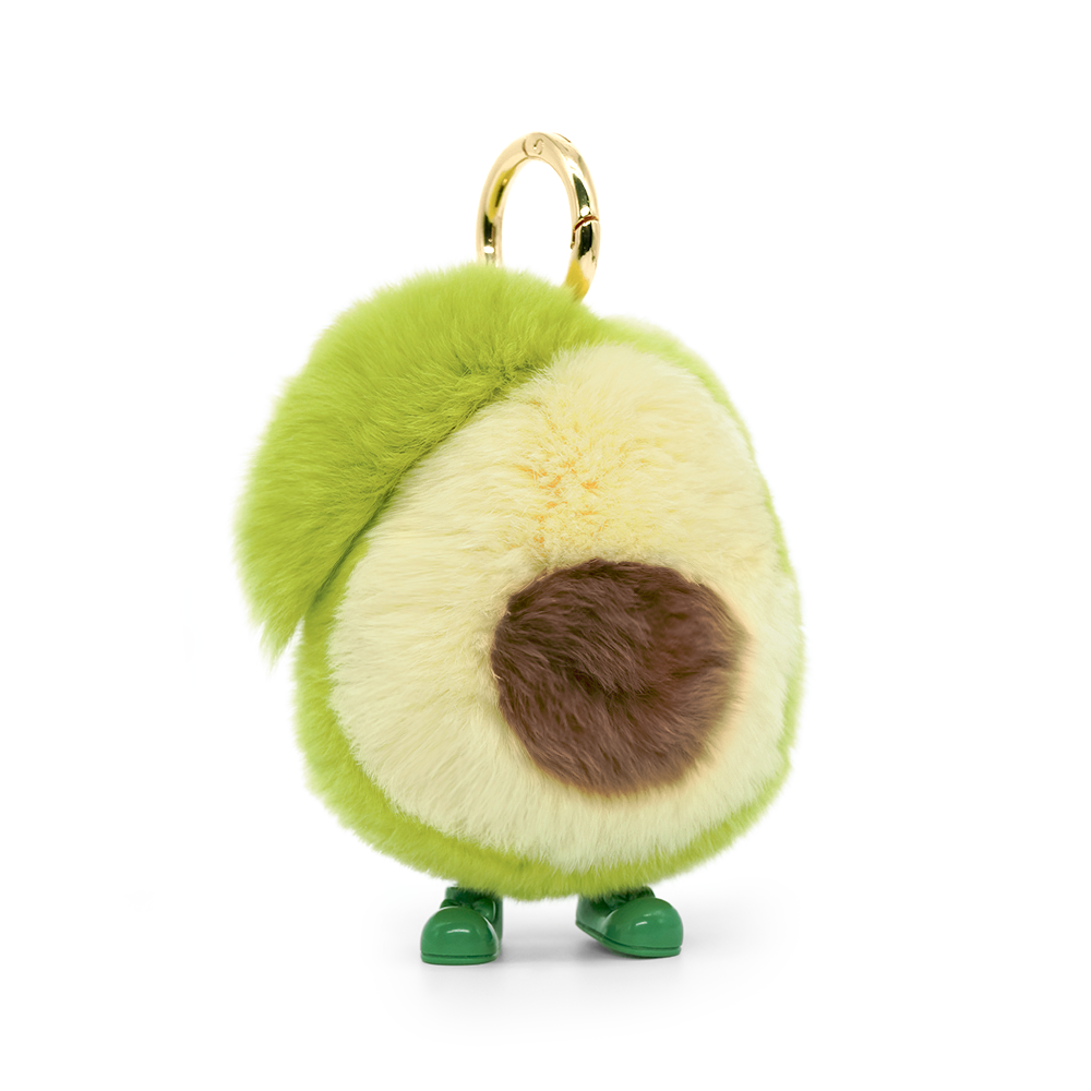 Avocado Plush Keychain with Designed Tin