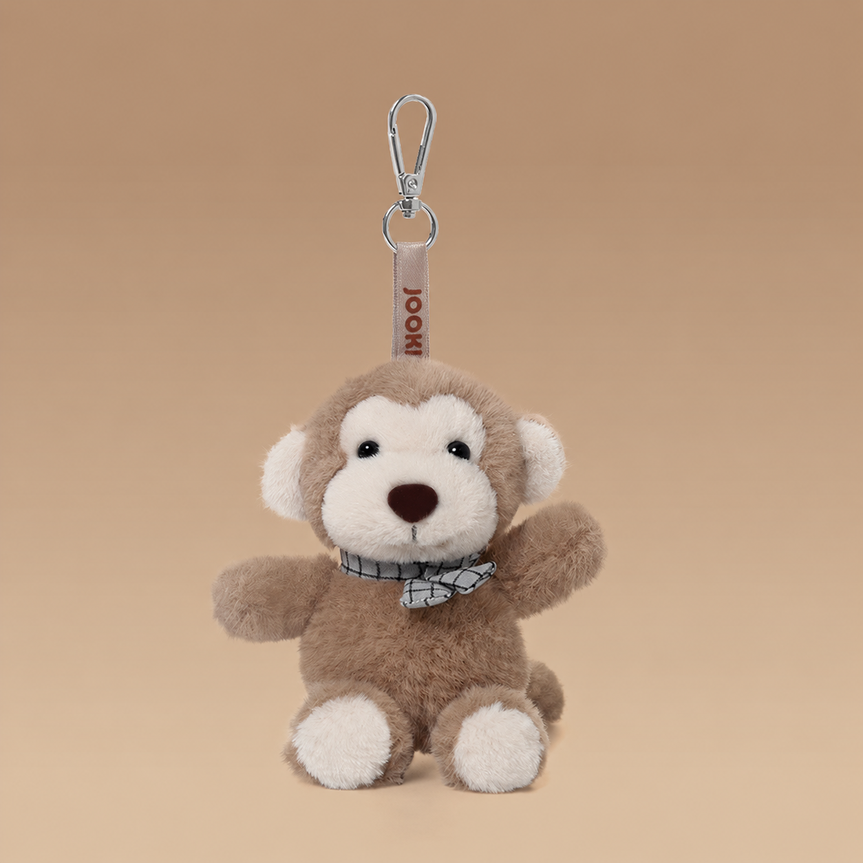 BunnyLulu Original 100% Vegan Forest Series Plush Keychain with a Metal Tin, Fox/Sheep/Bunny/Piggie/Monkey