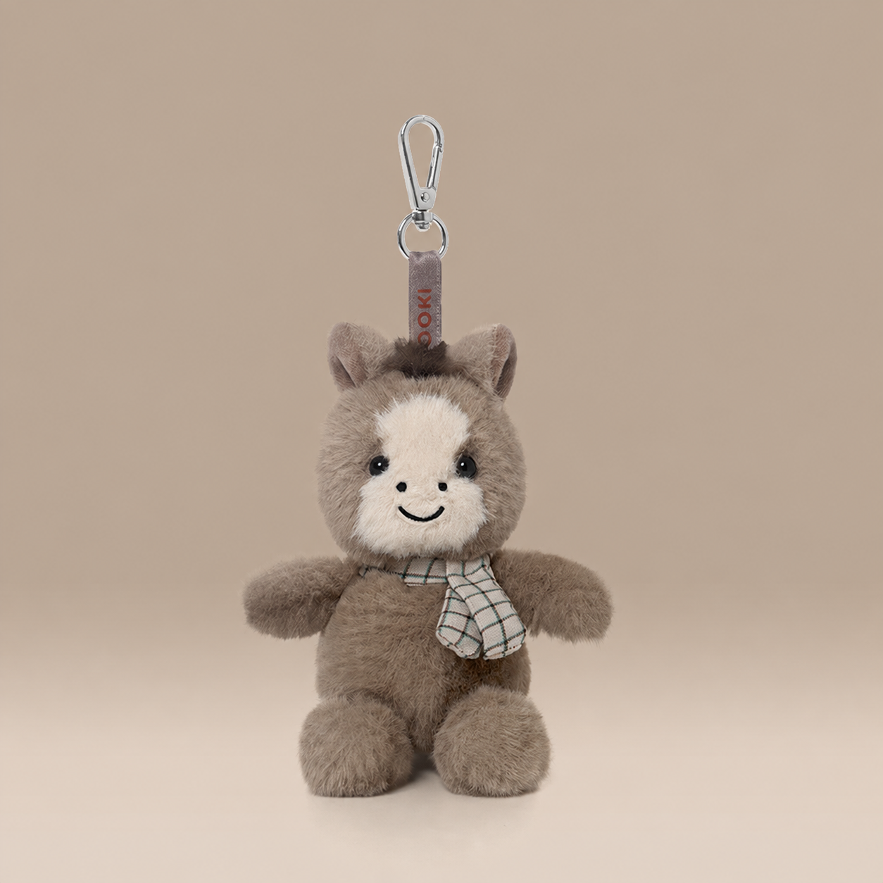 BunnyLulu Original 100% Vegan Forest Series Plush Keychain with a Metal Tin, Fox/Sheep/Bunny/Piggie/Monkey
