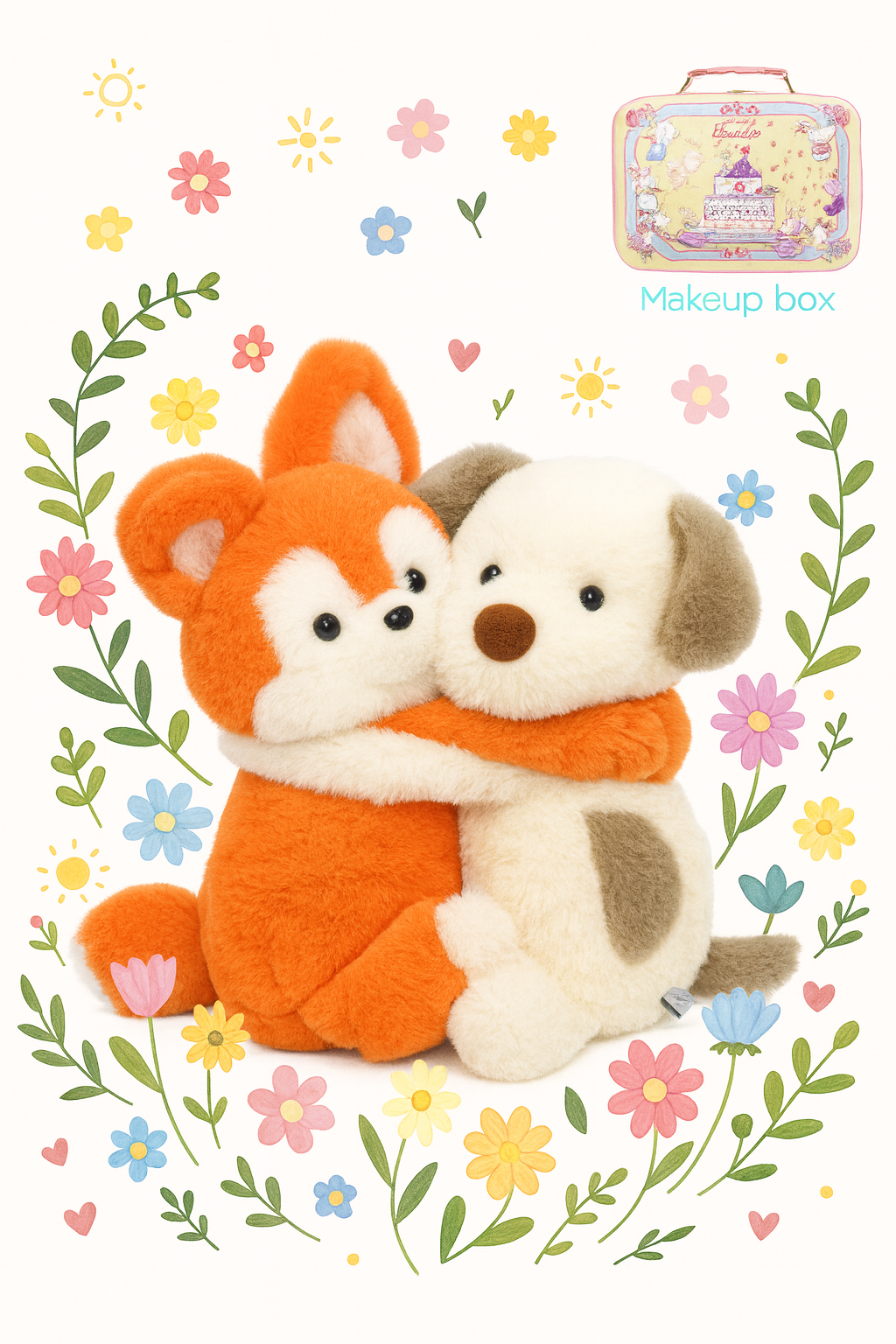 BunnyLulu™ Best Friends Hug Plush – 9 Inch Soft Scented Toy with Detachable Arms