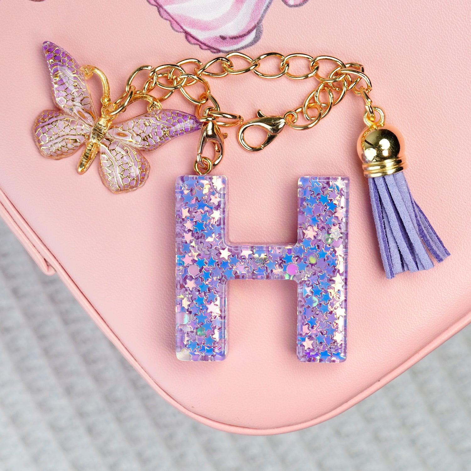 【BunnyLulu】Initial Letter Resin Keychains with Tassle - BunnyLulu