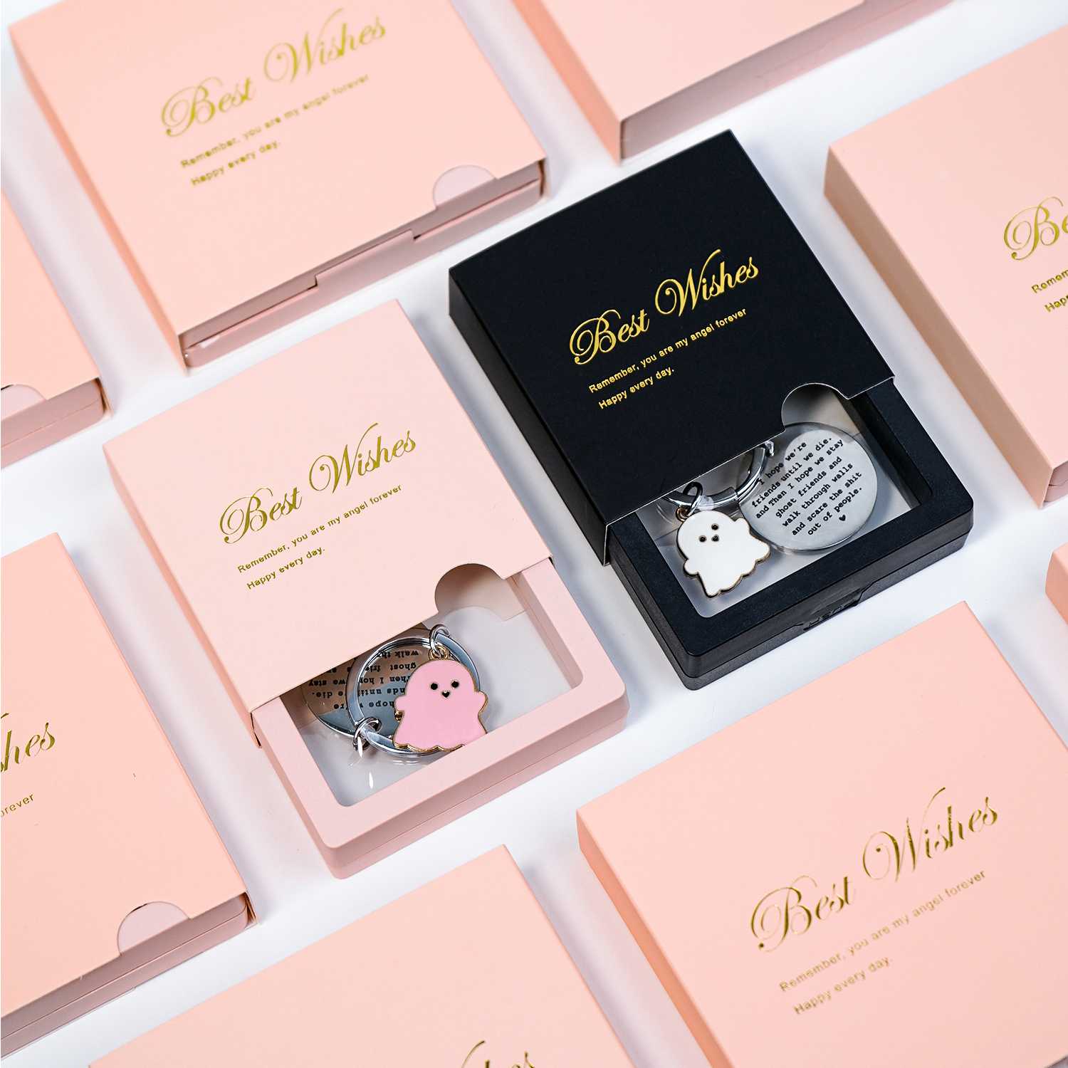 “Ghost Friends Forever” Halloween Keychain