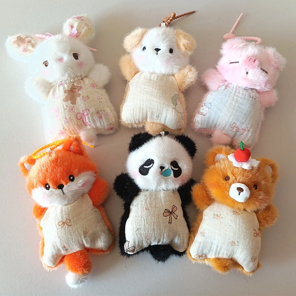 Bunnylulu Original  Pocket Bean Plush Charm, Soft Squishy With Metal Tin