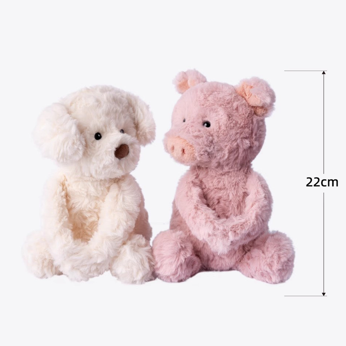 Piggy and pup plush duo gift presentation