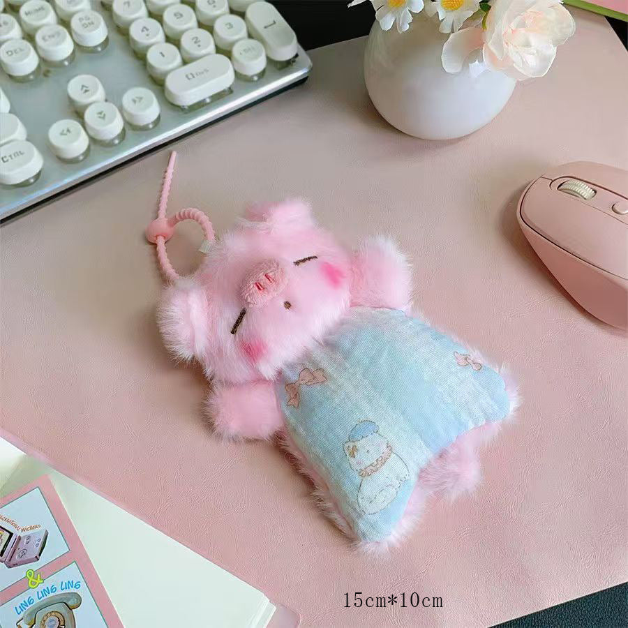 Bunnylulu Original  Pocket Bean Plush Charm, Soft Squishy With Metal Tin
