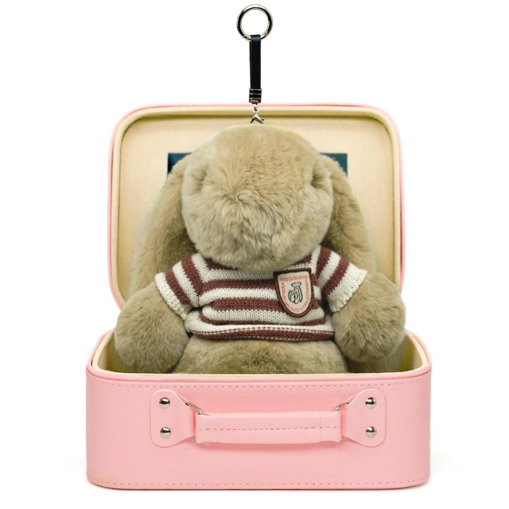 BunnyLulu Original XL Bunny Plush Toy Gift with Designed Makeup box, 13 inches