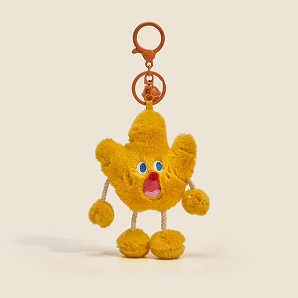 Screaming Veggie Poseable Plush Keychain