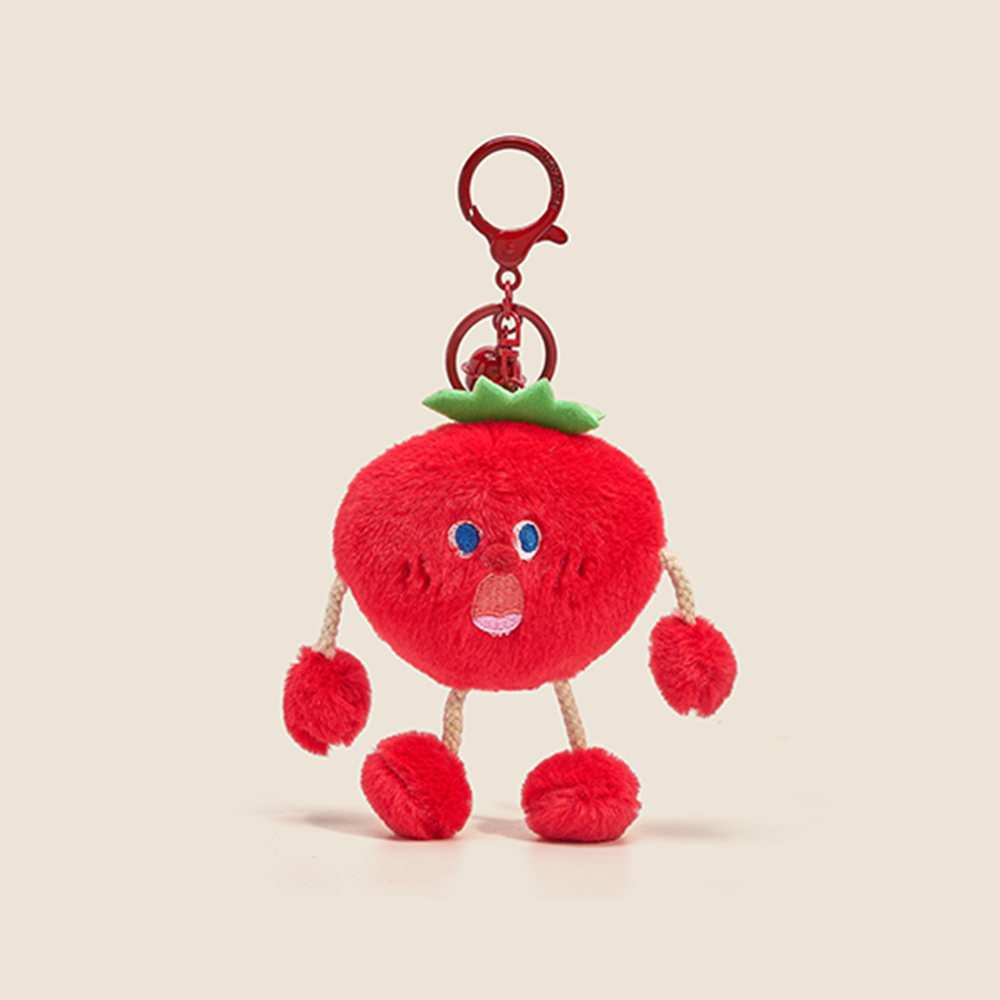 Screaming Veggie Poseable Plush Keychain