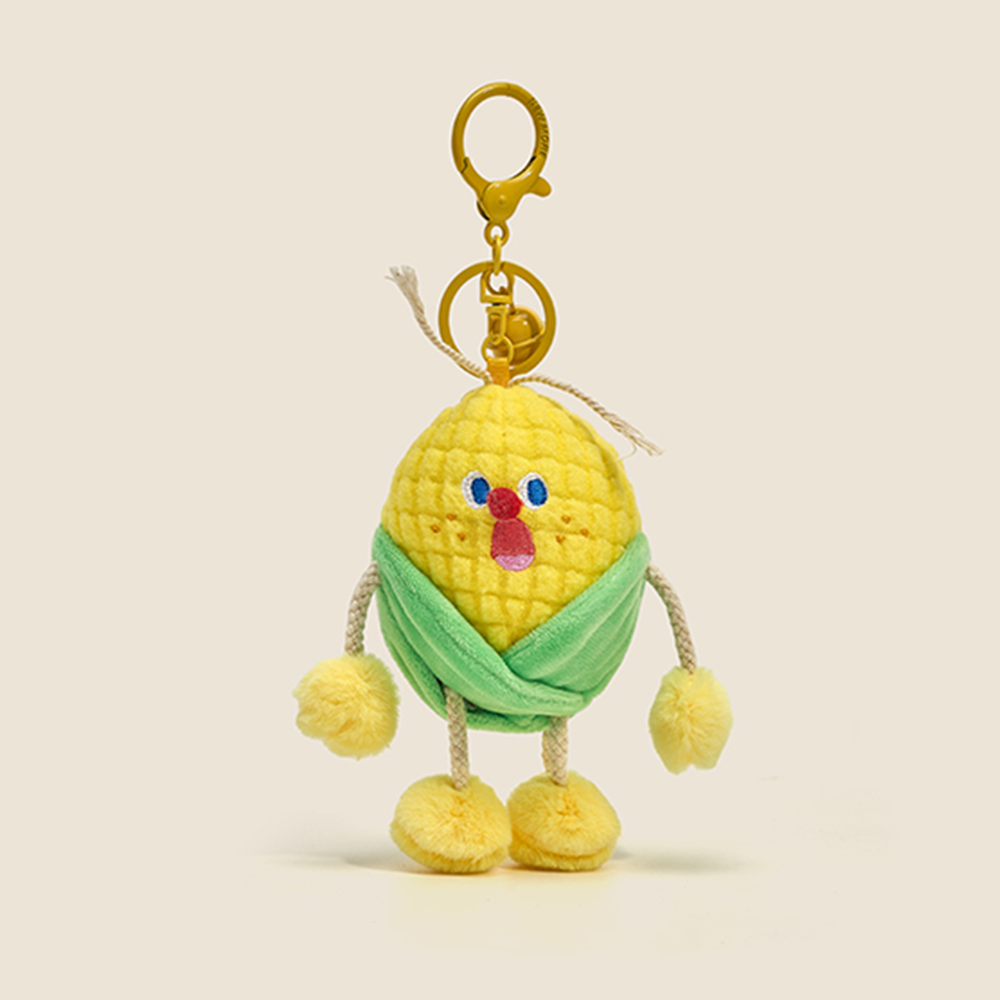 Screaming Veggie Poseable Plush Keychain