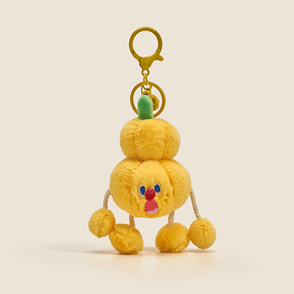 Screaming Veggie Poseable Plush Keychain