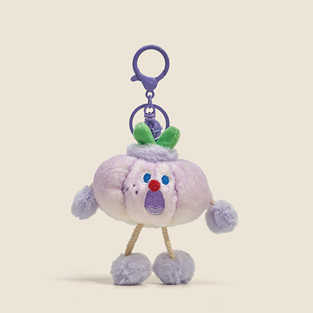 Screaming Veggie Poseable Plush Keychain