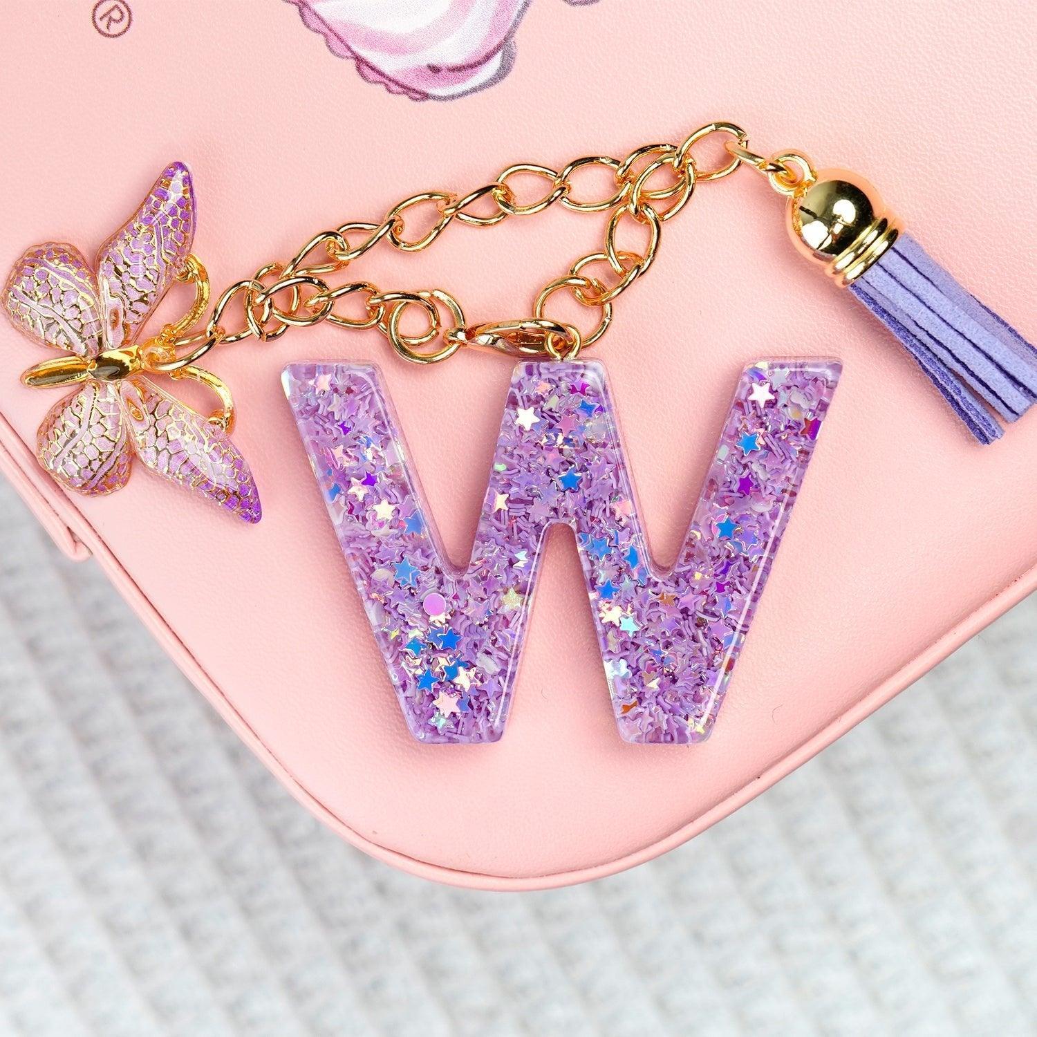 【BunnyLulu】Initial Letter Resin Keychains with Tassle - BunnyLulu