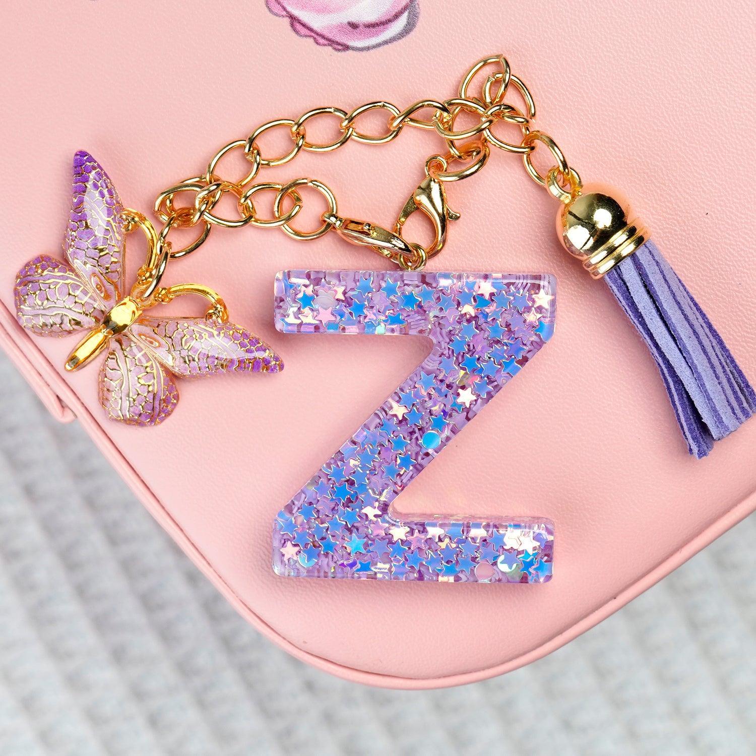 【BunnyLulu】Initial Letter Resin Keychains with Tassle - BunnyLulu