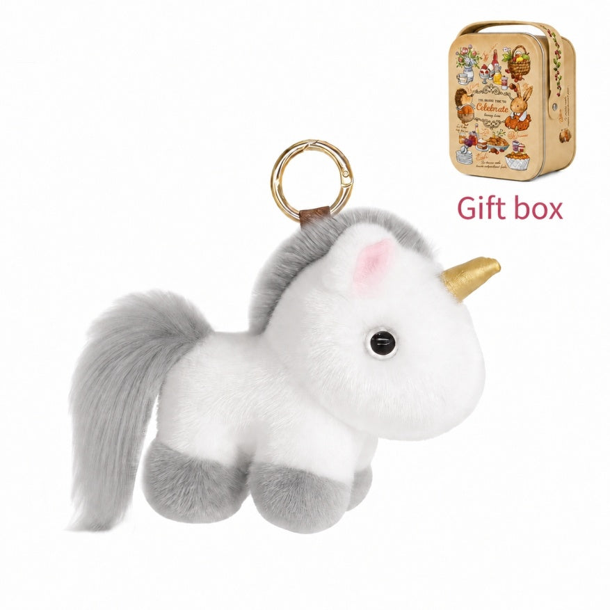 100 percent vegan unicorn plush keychain by BunnyLulu Original
