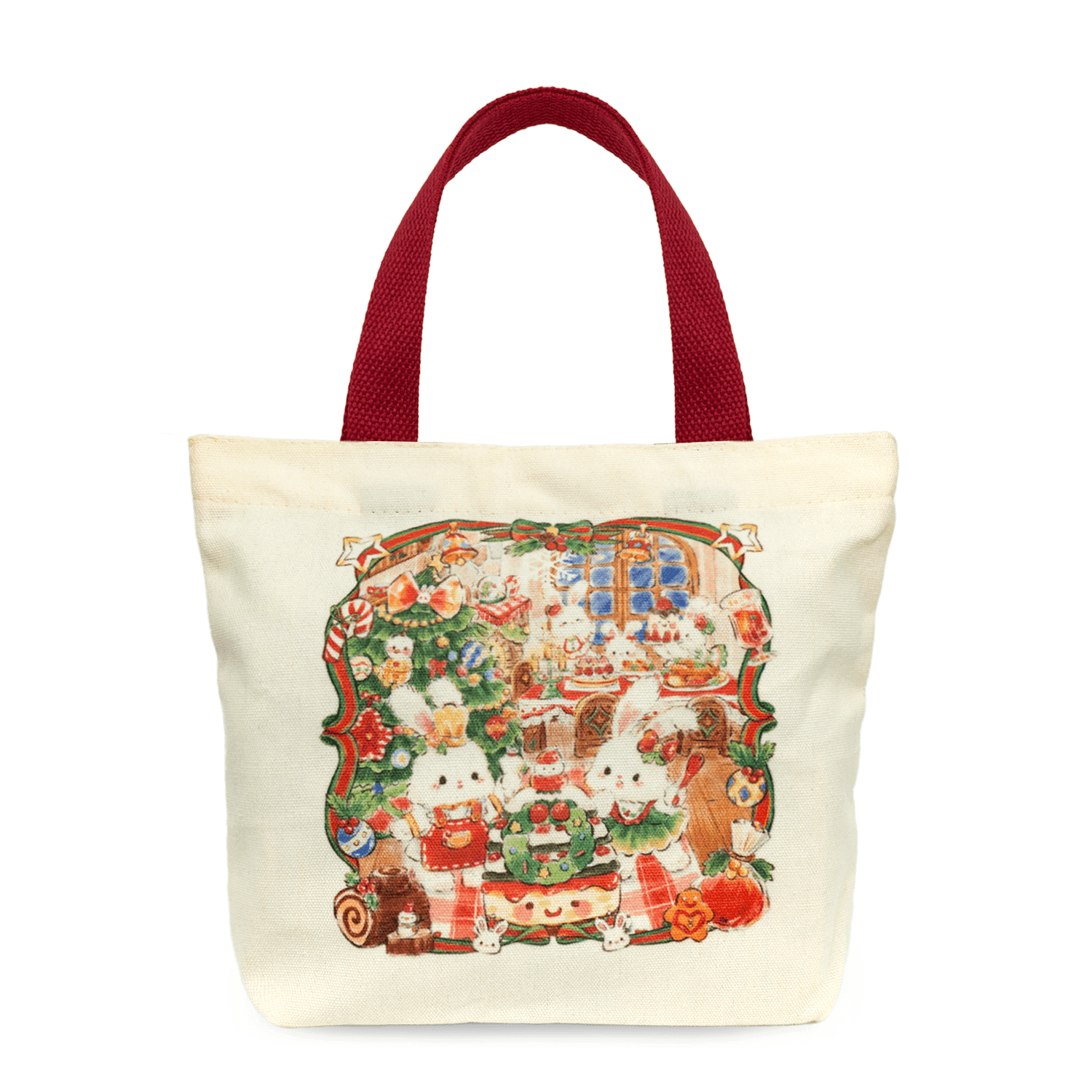 BunnyLulu Chrismas Mini Canvas Tote Bag - BunnyLulu