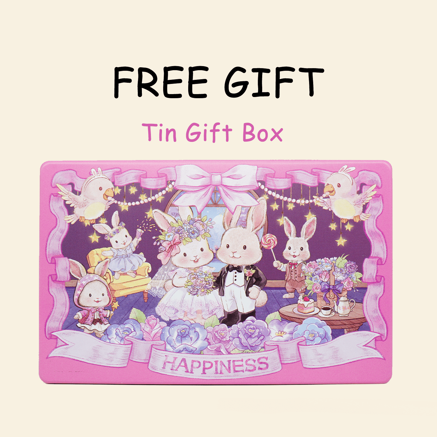 【BunnyLulu】Handmade Capybara PomPom Keychain with Designed Tin - BunnyLulu