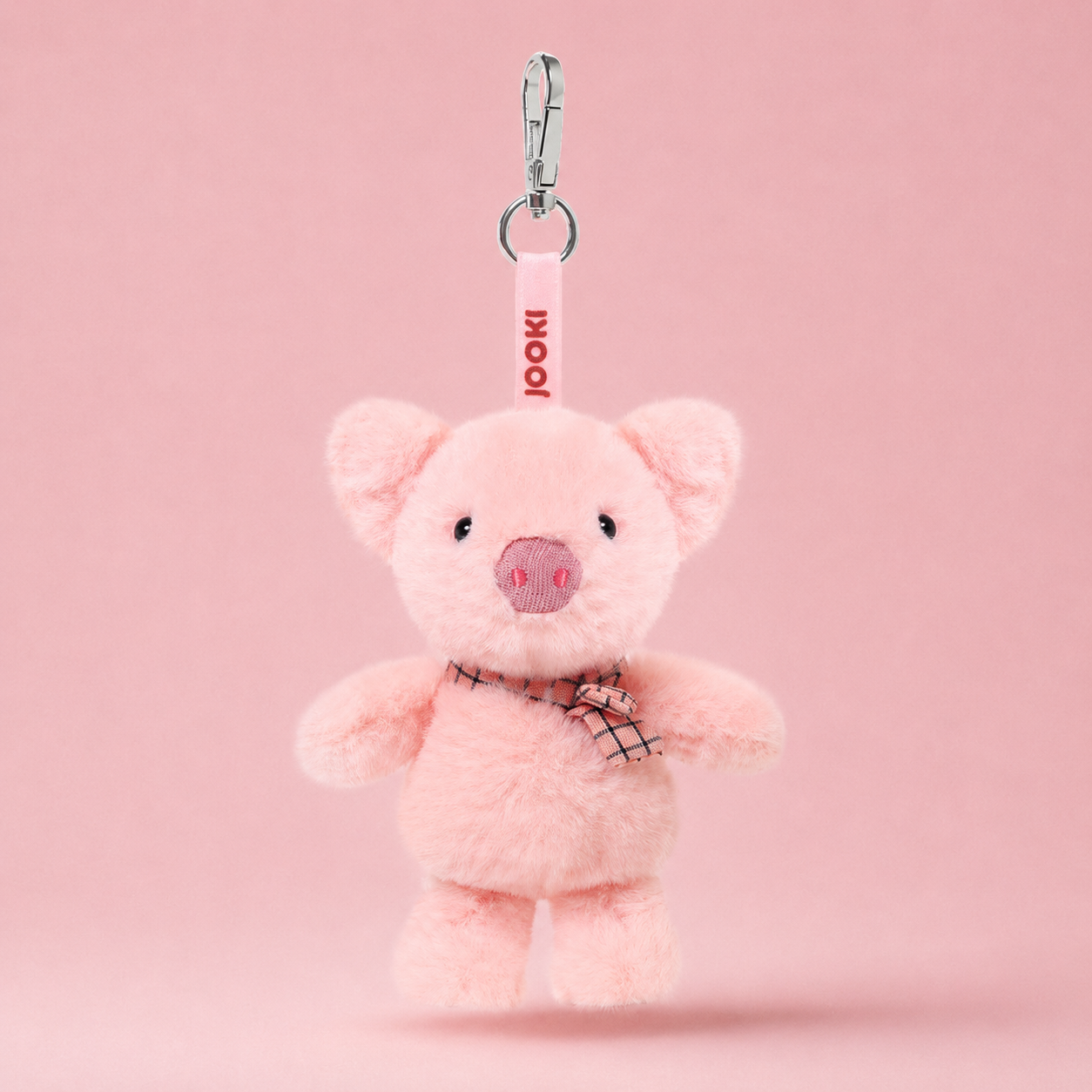 BunnyLulu Original 100% Vegan Forest Series Plush Keychain with a Metal Tin, Fox/Sheep/Bunny/Piggie/Monkey