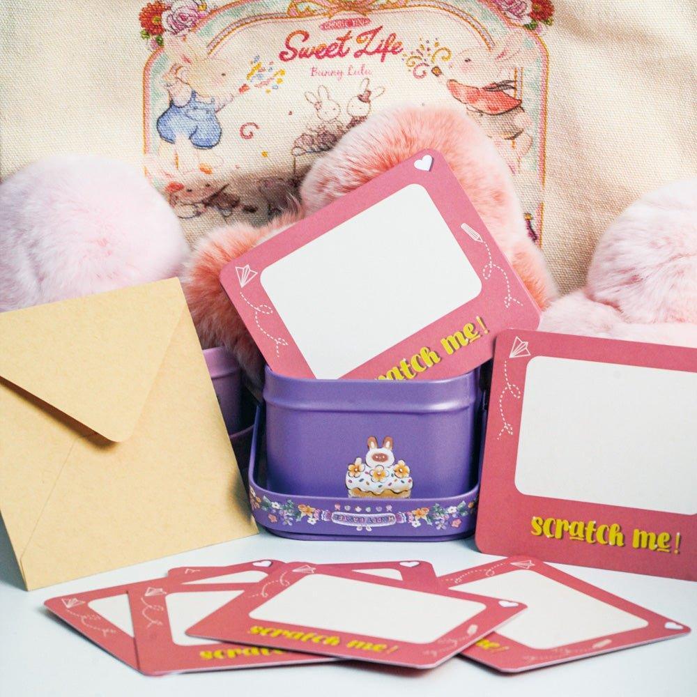 Teddy Bear Plush Keychain with Designed Tin - BunnyLulu