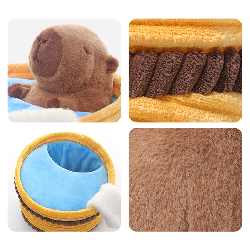 Nest Series plush animal inside its nest