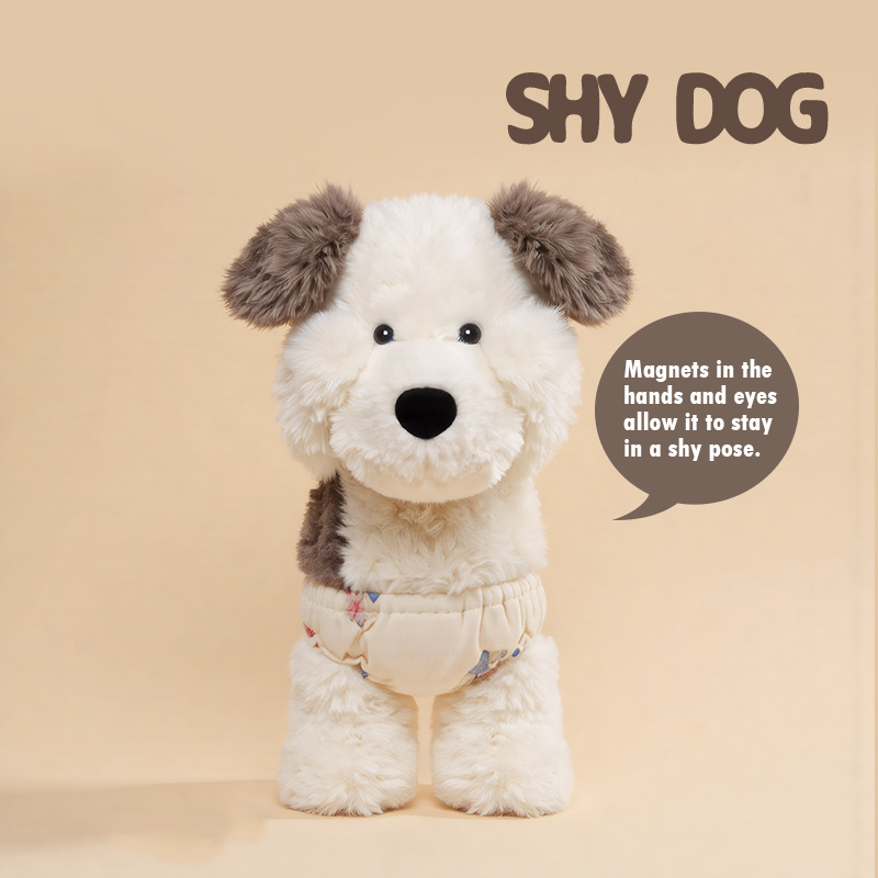 Puppy plush hug pillow front view